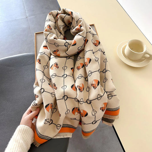 Fashion Mid-length Warm Scarf