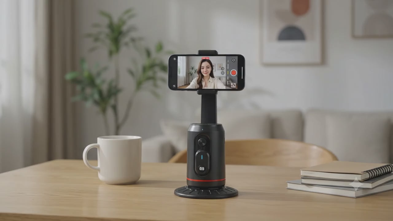 360° AI Auto Face Tracking Tripod – Your Personal AI Cameraman